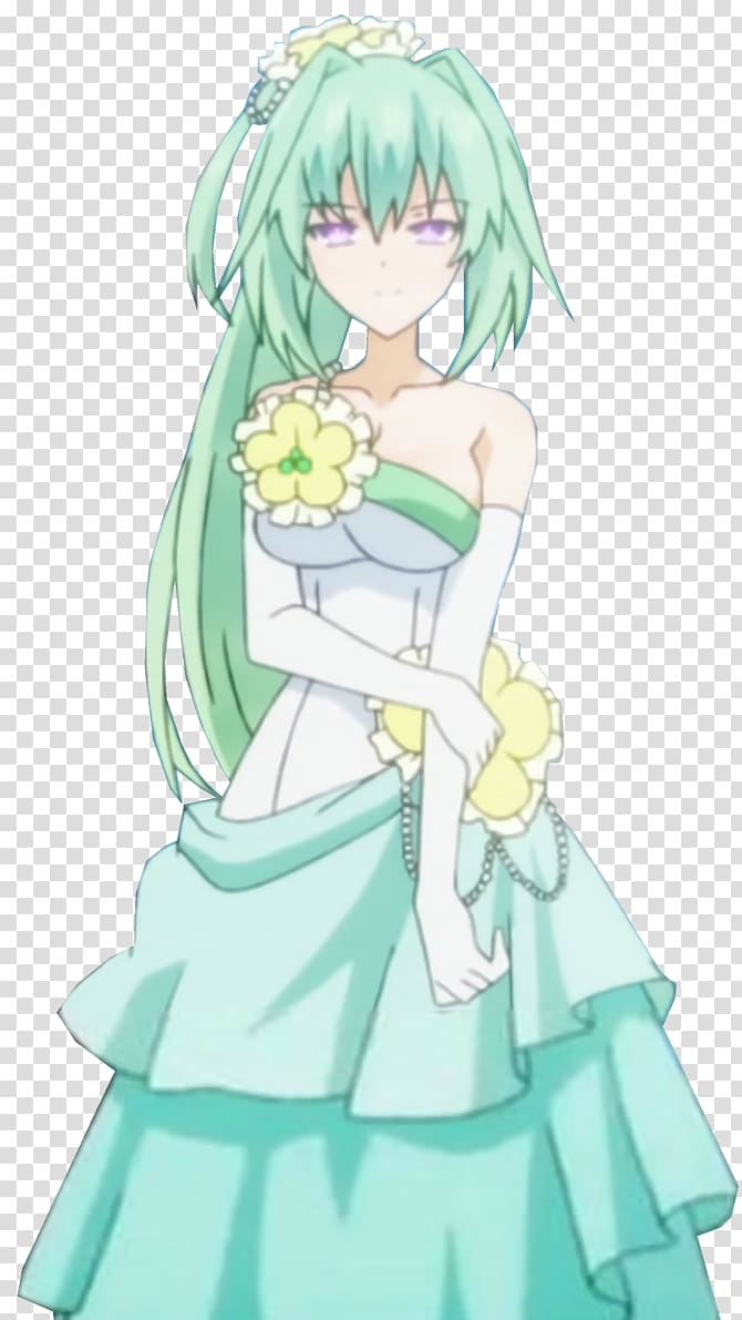 Hyperdimension Neptunia Dress Up Diary: True Love Green Anime, Anime transparent background PNG clipart