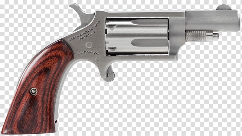 Revolver .22 Winchester Magnum Rimfire Firearm North American Arms .22 Long Rifle, weapon transparent background PNG clipart