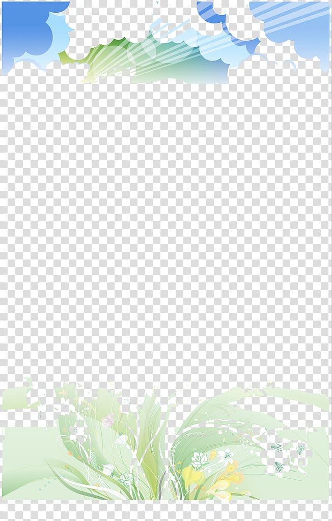 green floral border, Light, Light exposure transparent background PNG clipart