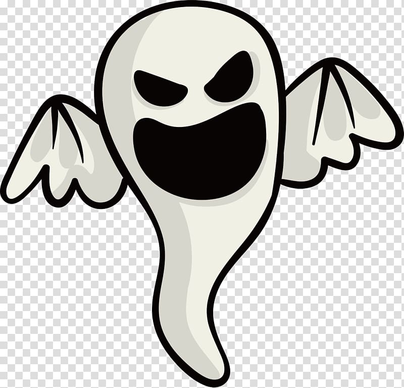 Ghost Computer file, Wing ghost transparent background PNG clipart