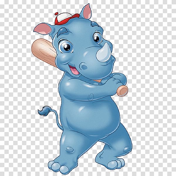 , Cartoon Rhino transparent background PNG clipart