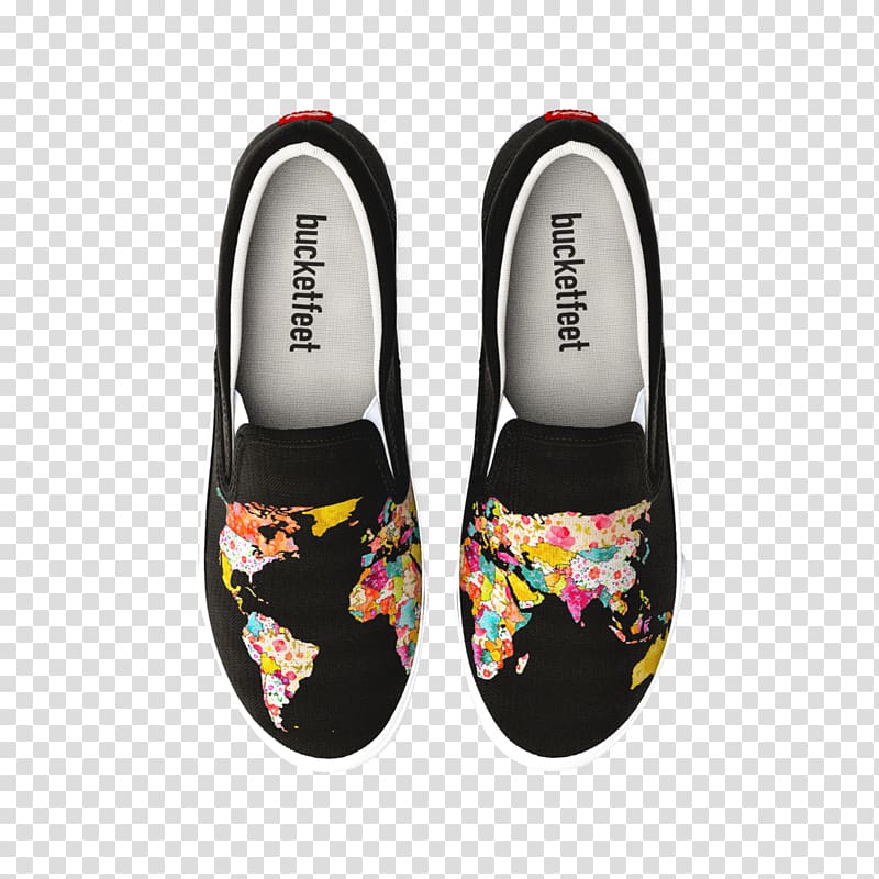 World map Bucketfeet Slipper, world map transparent background PNG ...