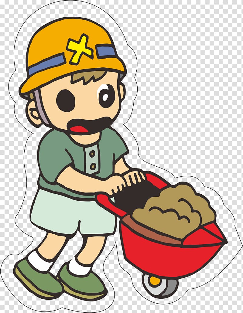 Laborer Arbeit, The man of the cart transparent background PNG clipart