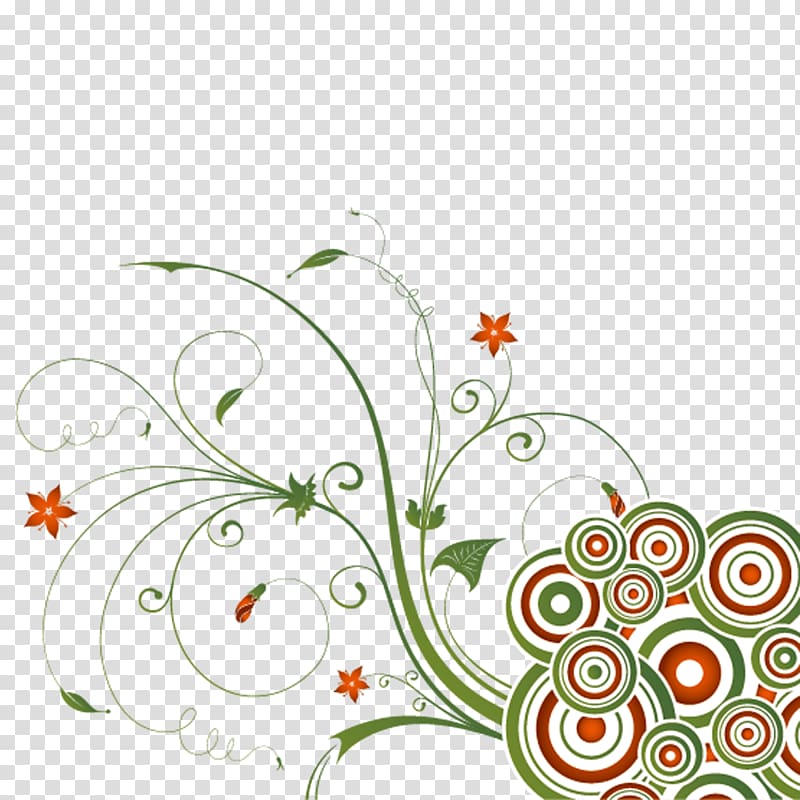 Euclidean Illustration, Creative pull curly leaves pattern Free transparent background PNG clipart