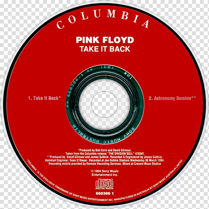 Compact disc Pink Floyd BBC Archives, division bell pink floyd transparent background PNG clipart