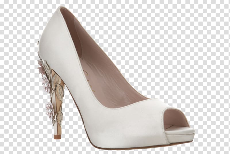 High-heeled shoe Court shoe Bride Wedding Shoes, Bridal Shoe transparent background PNG clipart