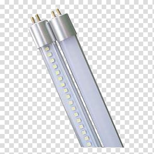 Light-emitting diode LED tube Fluorescent lamp Lighting, light transparent background PNG clipart