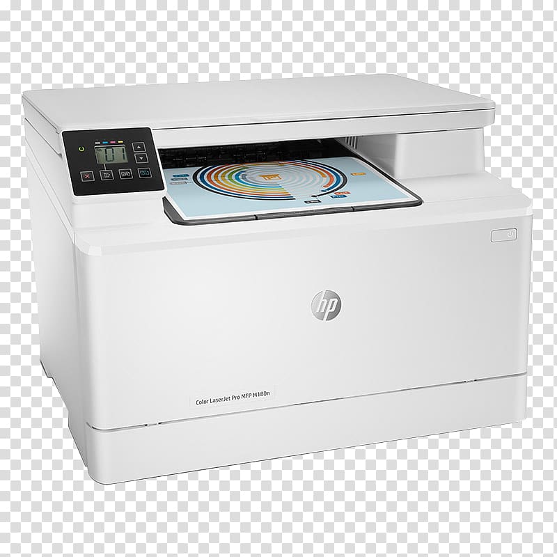 Hewlett-Packard HP Color LaserJet Pro MFP M180n Colour laser multifunction printer A4 Multi-function printer scanner, hewlett-packard transparent background PNG clipart