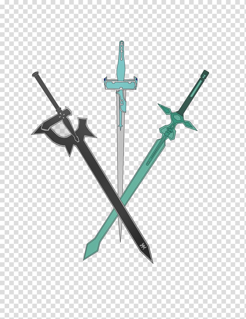 Kirito Asuna Leafa Sinon Sword Art Online, sword art transparent background PNG clipart