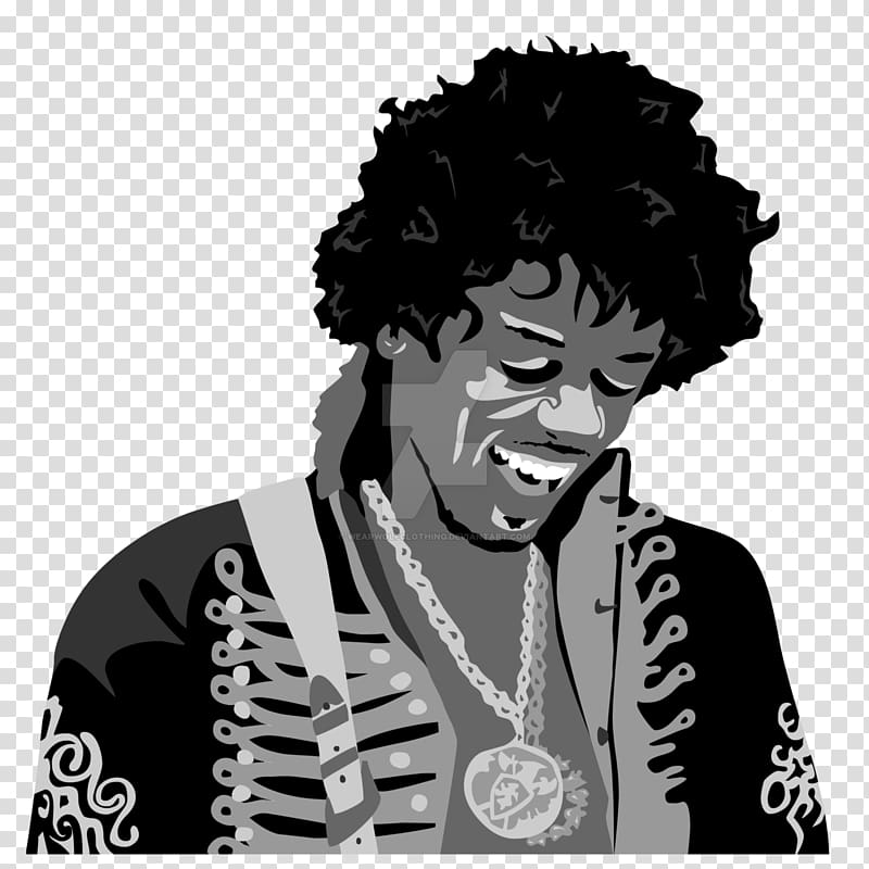 Drawing T-shirt , Jimi Hendrix transparent background PNG clipart