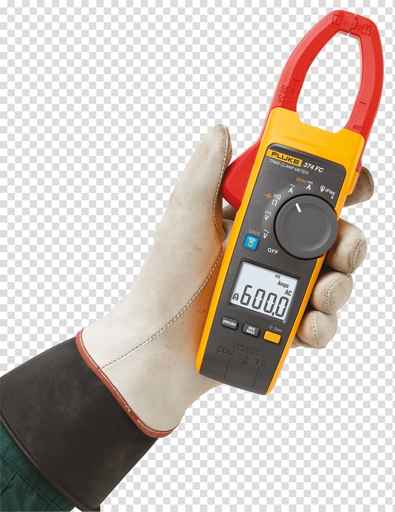 Fluke Corporation Current clamp True RMS converter Multimeter Alternating current, others transparent background PNG clipart