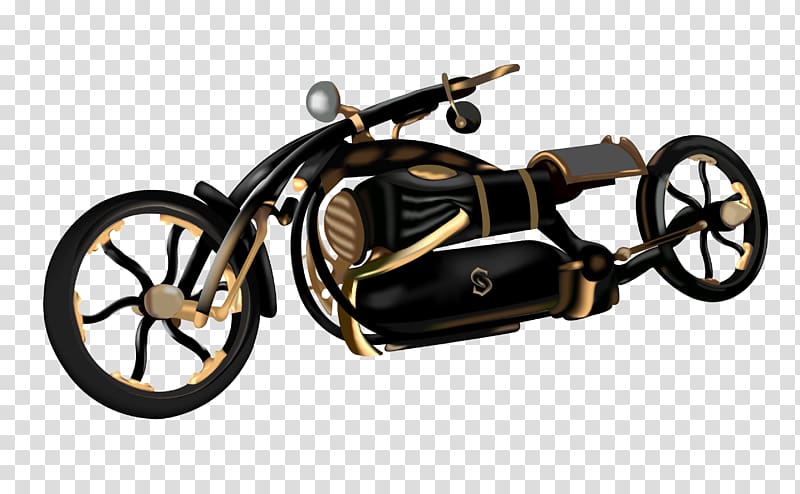 Motorcycle Bicycle Black Widow Motor vehicle, steampunk gear transparent background PNG clipart