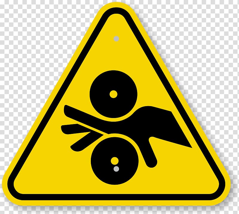 Symbol Warning sign Pinch , Pinch Point transparent background PNG clipart