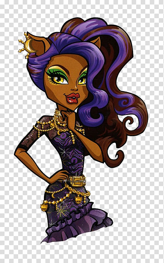 Monster High Original Gouls CollectionClawdeen Wolf Doll Monster High Original Gouls CollectionClawdeen Wolf Doll Ever After High Barbie, doll transparent background PNG clipart