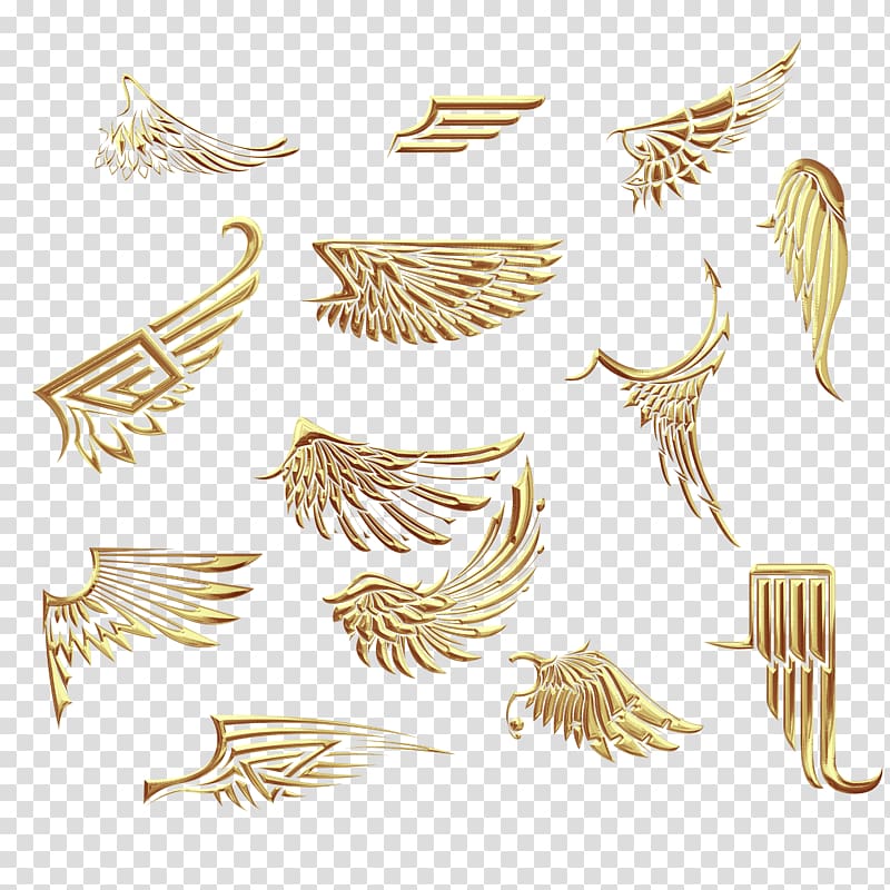 illustration of wings, Metal Wing Resource, Metallic wings transparent background PNG clipart