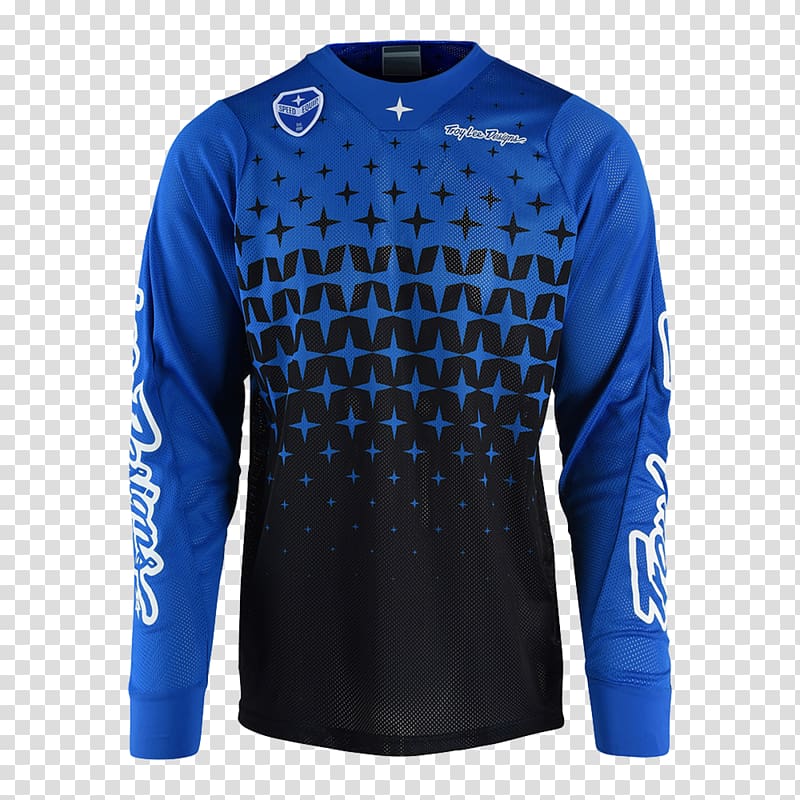 Troy Lee Designs T-shirt Blue Cycling jersey Clothing, T-shirt transparent background PNG clipart