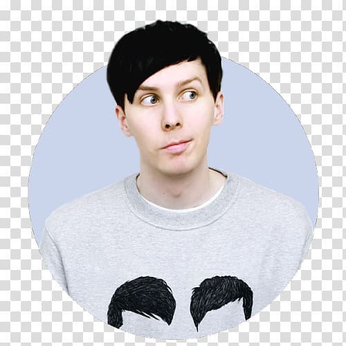 Dan Howell T-shirt Dan and Phil Sweater Wig, T-shirt transparent background PNG clipart