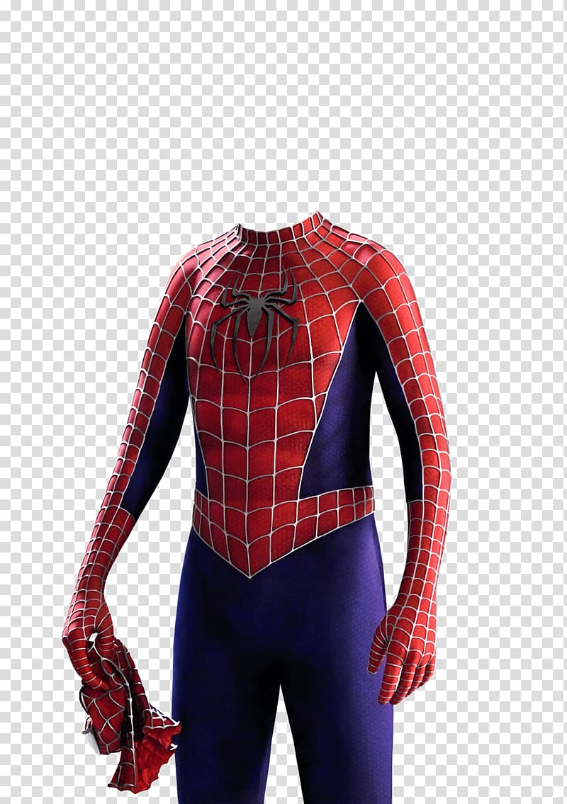 Marvel Spider-Man costume illustration, Spider-Man Superhero , suit transparent background PNG clipart