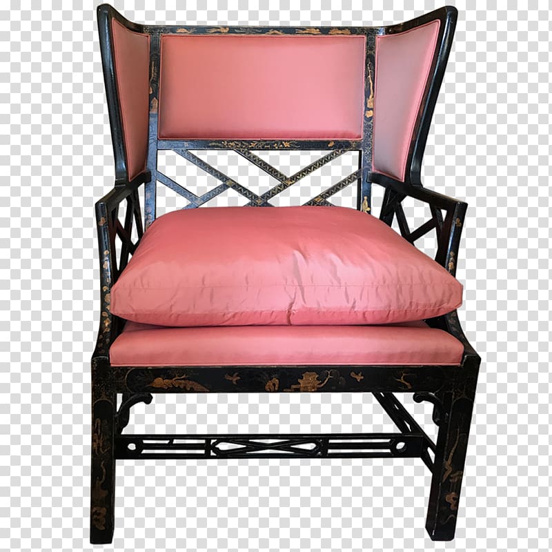 Wing chair Chinese Chippendale Furniture Bed frame, Wing Chair transparent background PNG clipart
