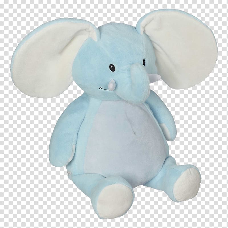 Machine embroidery Stuffed Animals & Cuddly Toys Elephant Embellishment, elephant transparent background PNG clipart