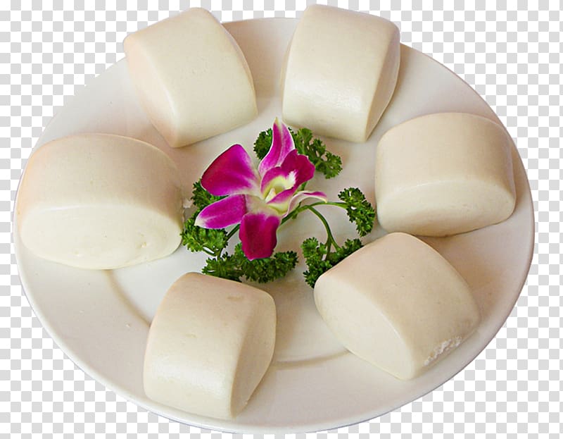 Mantou White bread Baozi Dim sum Bakery, flour bread transparent background PNG clipart