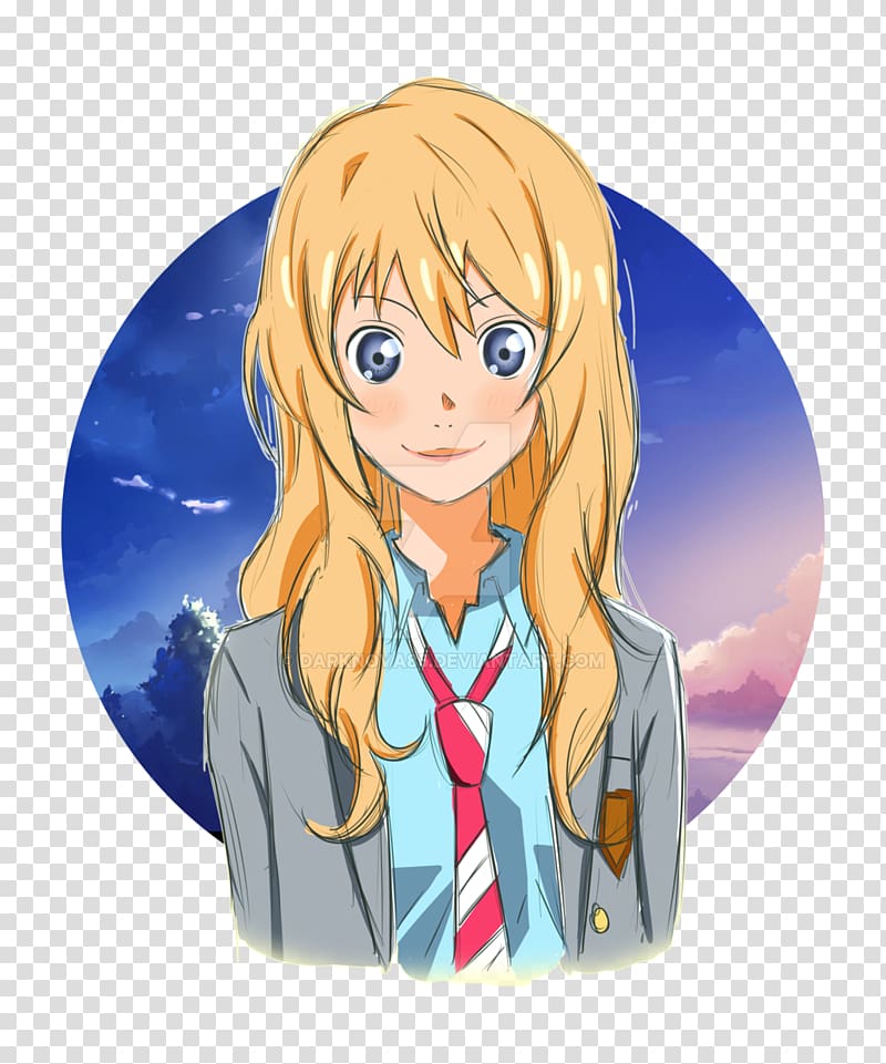 Long hair Hime cut Mangaka Anime Blond, Anime transparent background PNG clipart