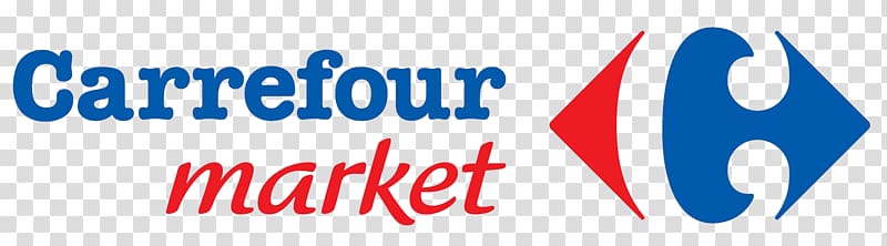 Logo Brand Carrefour Market Supermarket, supermarket logo transparent background PNG clipart