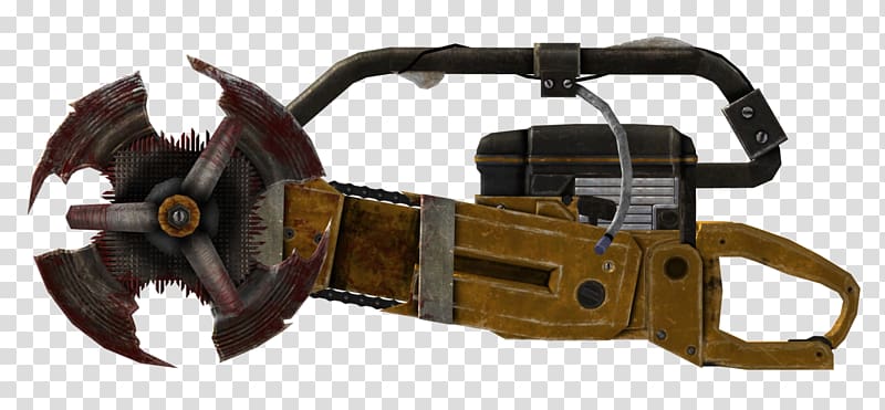The Pitt Melee weapon Fallout: New Vegas Video game, chainsaw transparent background PNG clipart