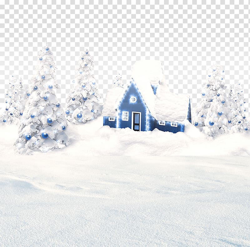 house covered in snow illustration, Racetrack Section, North Bergen Christmas tree Thermoelectric cooling Peltier element, Christmas tree covered with snow transparent background PNG clipart