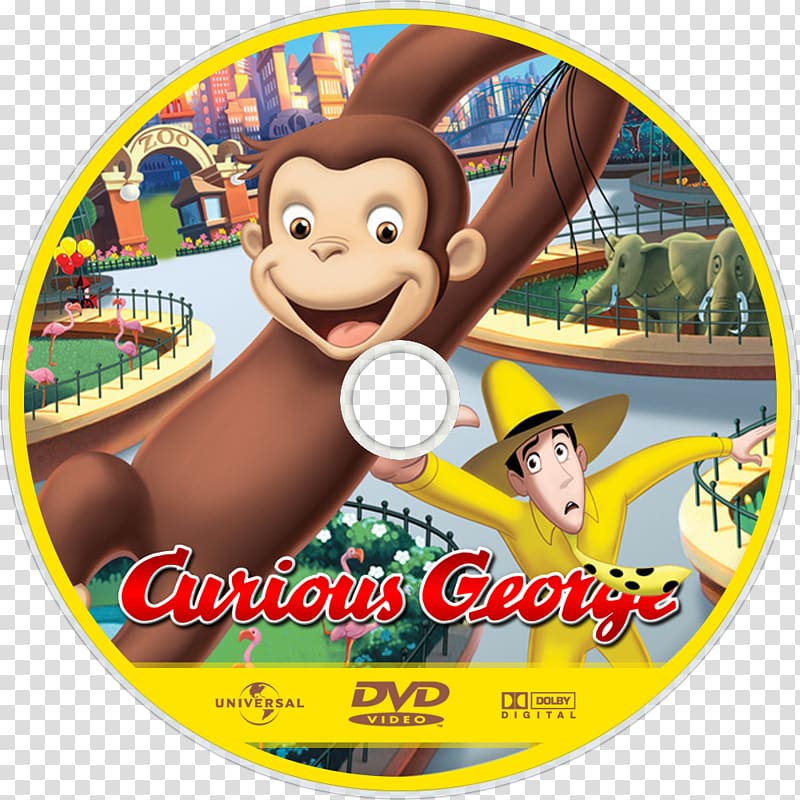 Curious George DVD Blu-ray disc Film PBS Kids, others transparent background PNG clipart