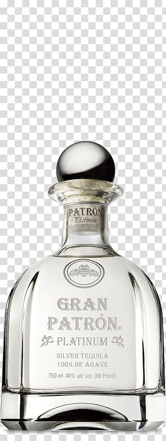 Gran Patron Platinum Silver Tequila Liquor Wine Patrn Patron Tequila, vanilla almond tequila transparent background PNG clipart