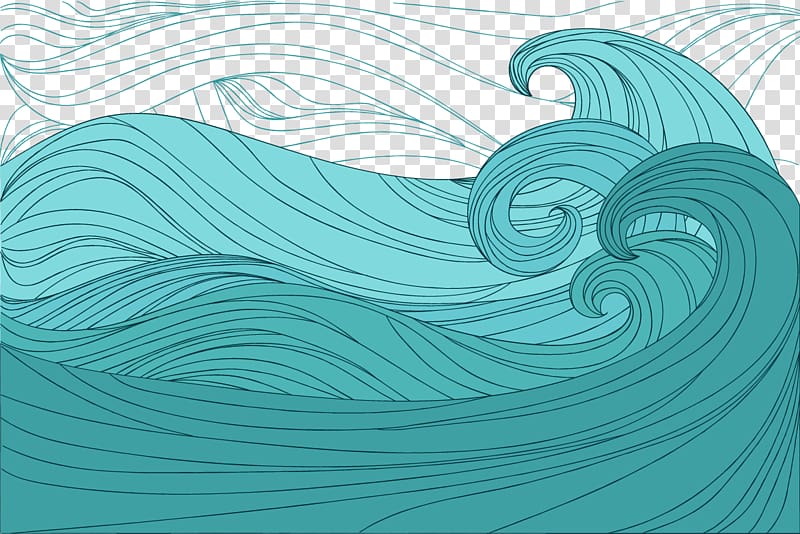 barrel wave , Euclidean Wind wave Green, waves transparent background PNG clipart