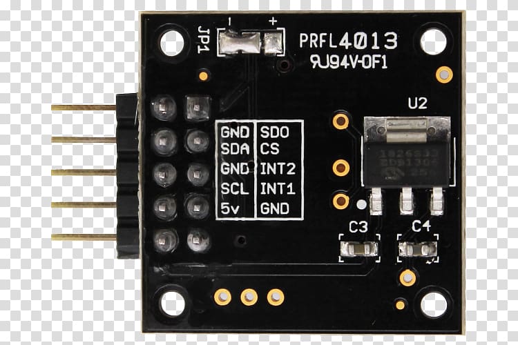 Microcontroller Accelerometer Robotic sensors Electronics, electronic education transparent background PNG clipart