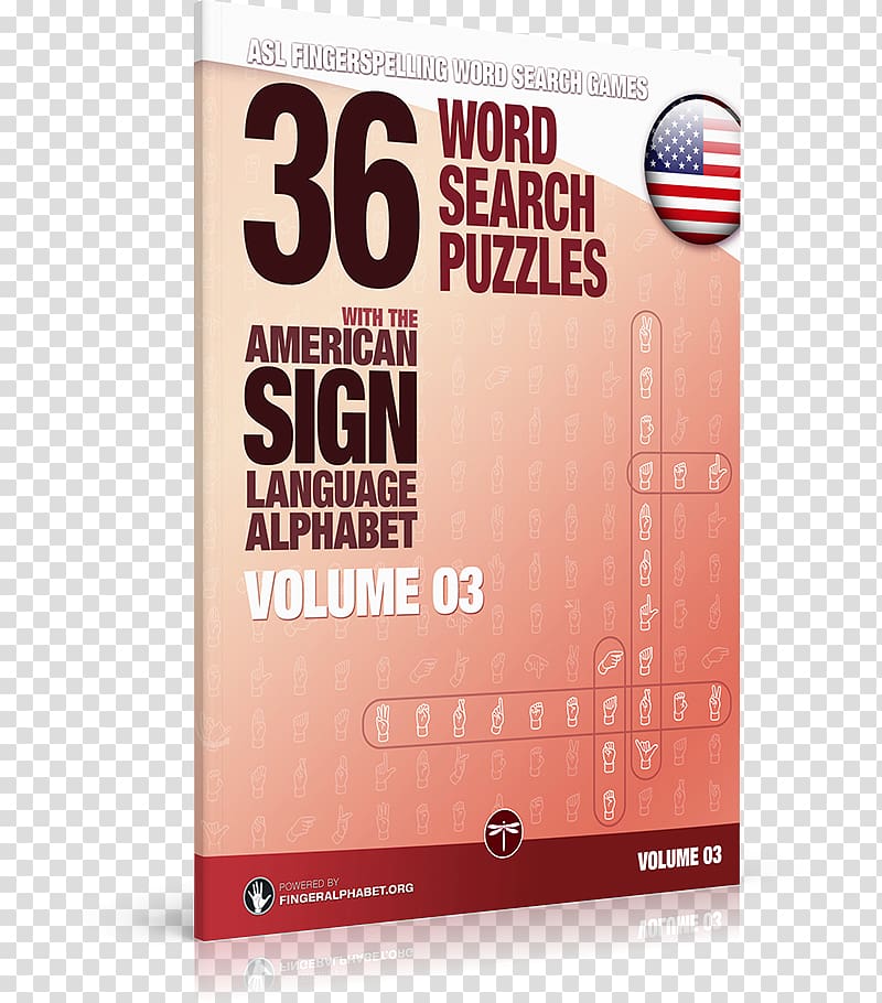 The American Sign Language puzzle book Fingerspelling Word search American manual alphabet, Word transparent background PNG clipart
