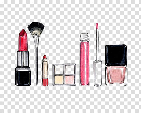 cartoon cosmetics transparent background PNG clipart