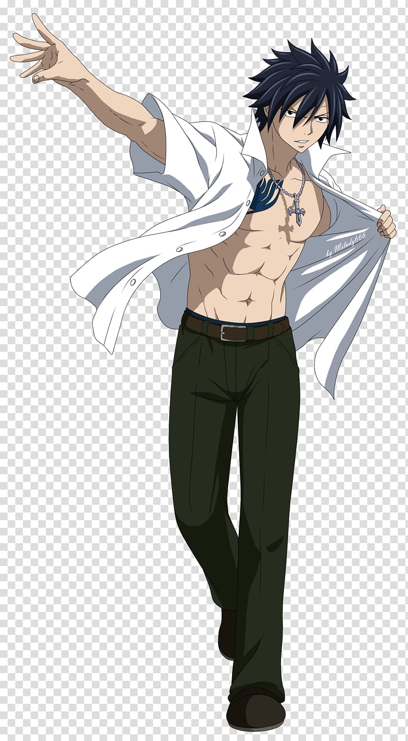 Gray Fullbuster Natsu Dragneel T-shirt Fairy Tail Cosplay, grey transparent background PNG clipart