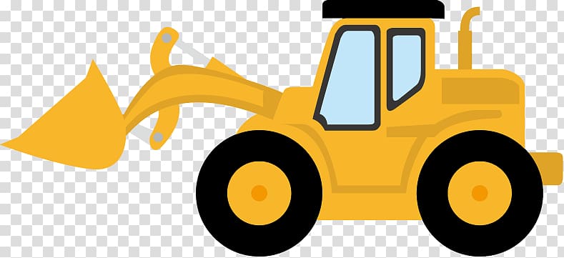 yellow front loader illustration, Caterpillar Inc. Bulldozer Architectural engineering , Backhoe transparent background PNG clipart