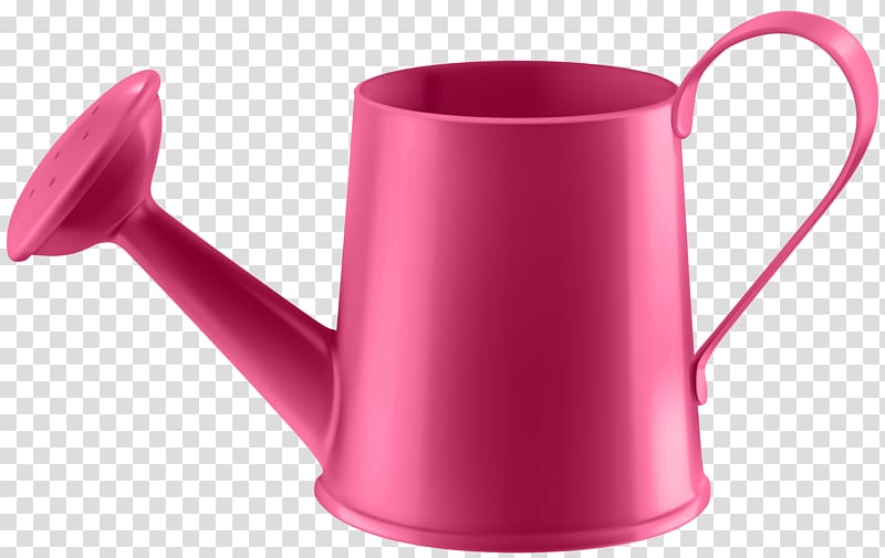 pink watering can , Red Water Can transparent background PNG clipart
