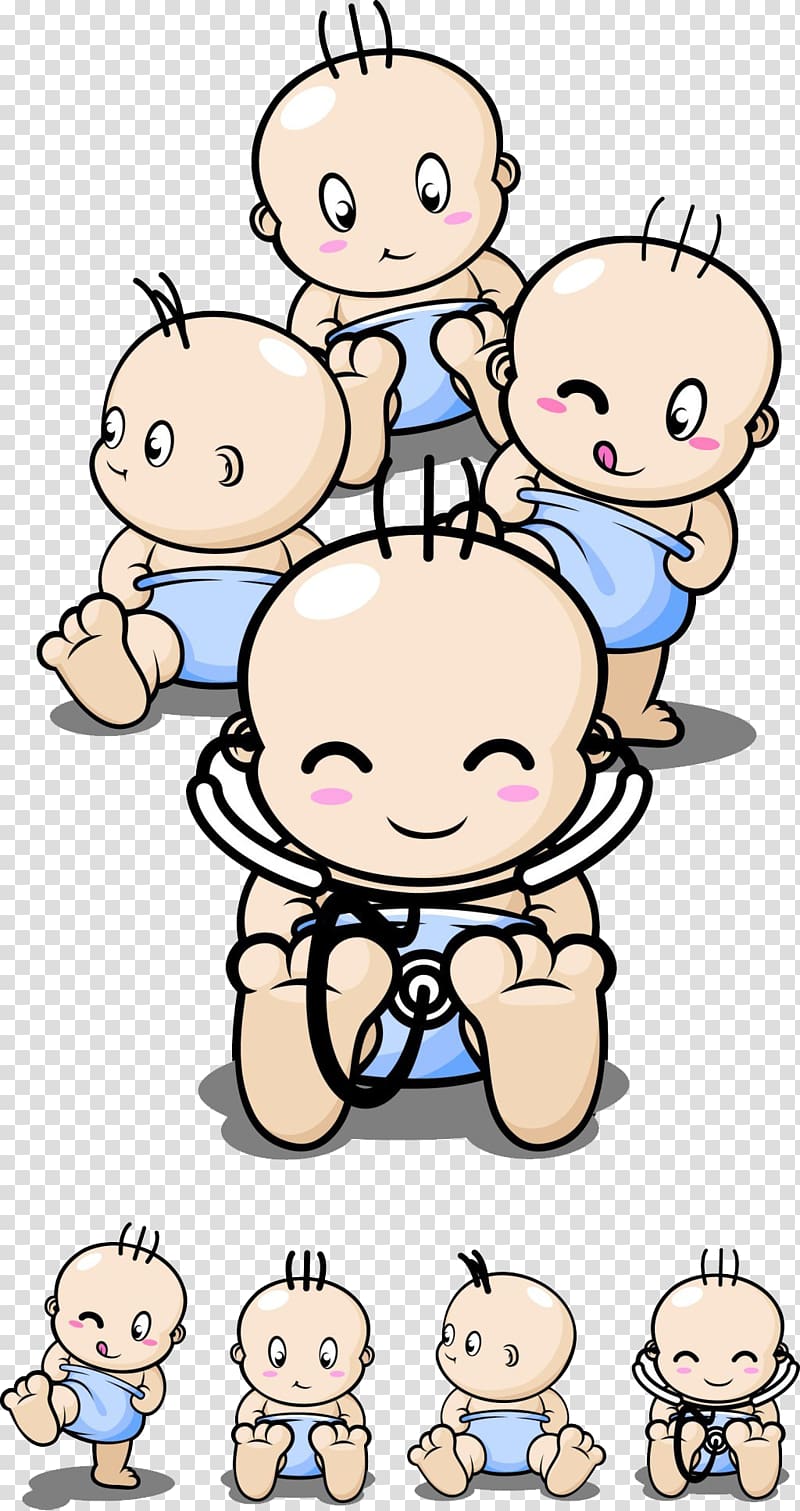 Infant Cartoon Drawing , Cute baby transparent background PNG clipart