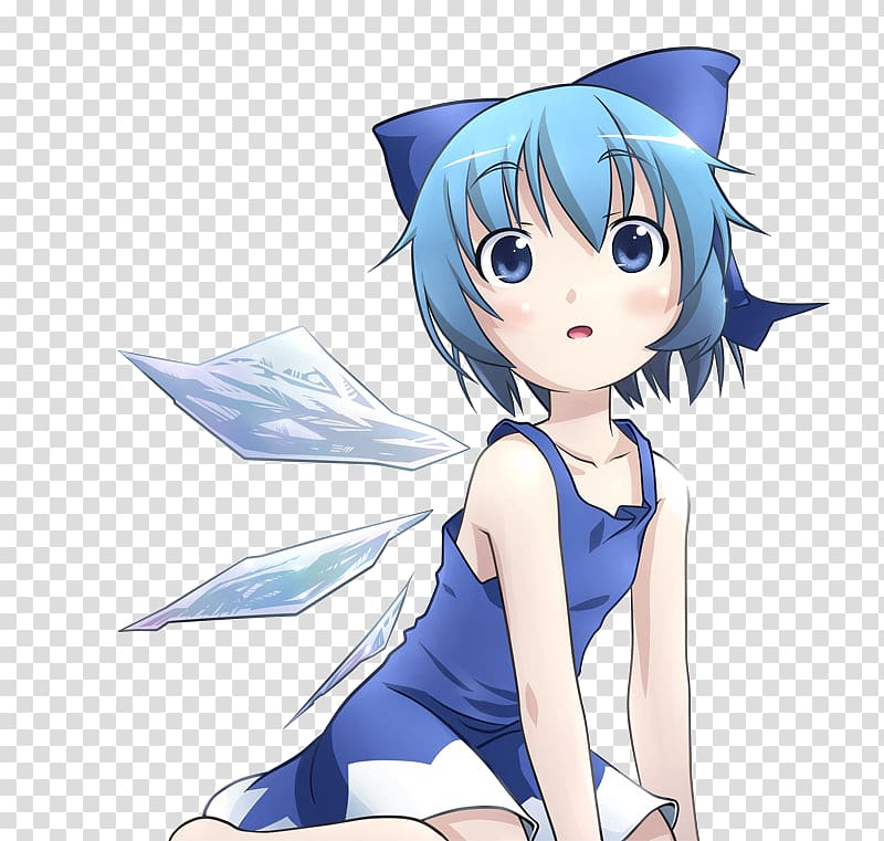 Cirno Mangaka Anime Touhou Project, cirno transparent background PNG clipart