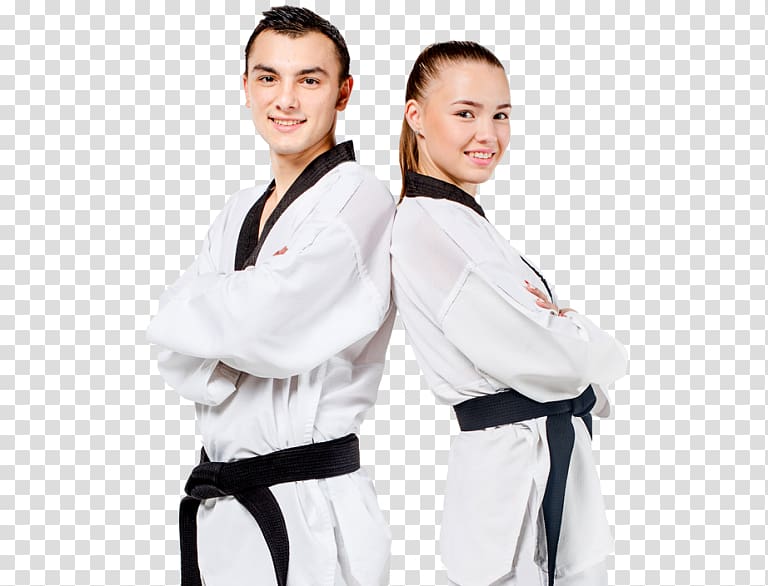 Dobok Karate Taekwondo Black belt Tang Soo Do, karate transparent background PNG clipart