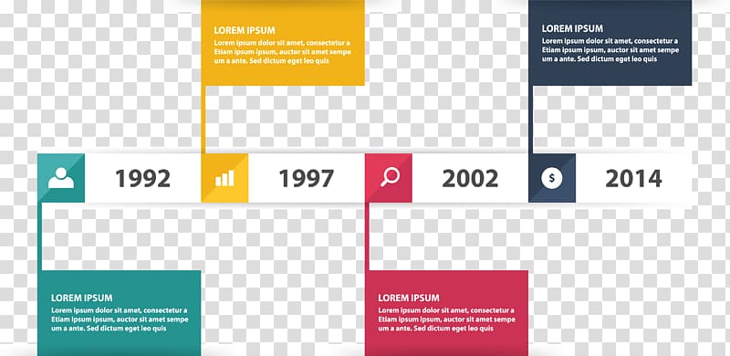 Timeline Template Infographic, Color box flag timeline transparent background PNG clipart