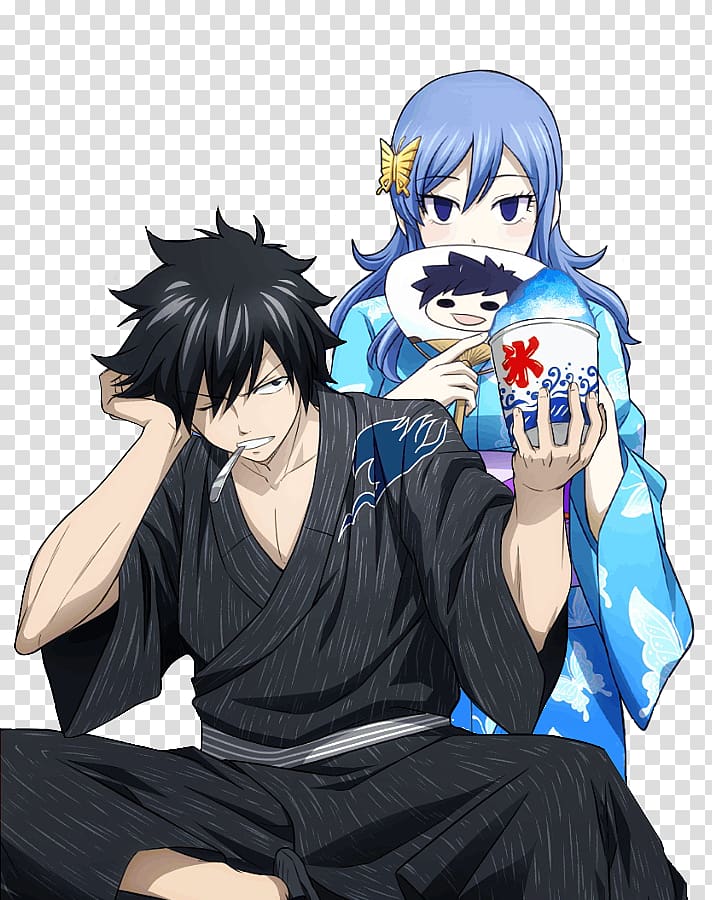 Juvia Lockser Gray Fullbuster Erza Scarlet Anime Fairy Tail, Anime