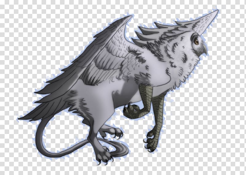 Snowy owl Griffin Great Horned Owl Drawing, Griffin transparent background PNG clipart