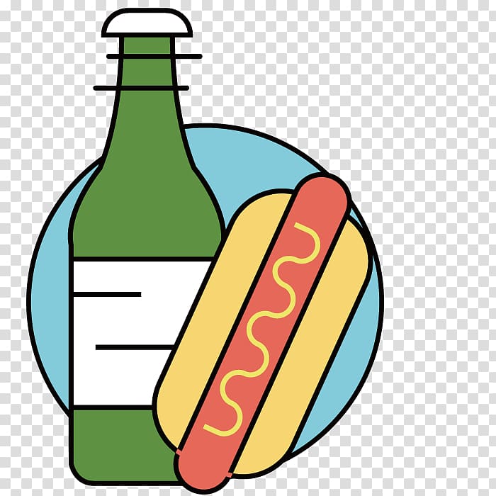 Hot dog Hamburger Beer Sausage Fried chicken, Beer and hot dogs transparent background PNG clipart