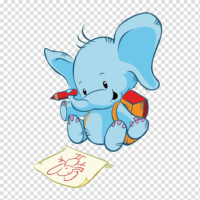 Painting Cartoon Drawing , Elephant painting transparent background PNG clipart