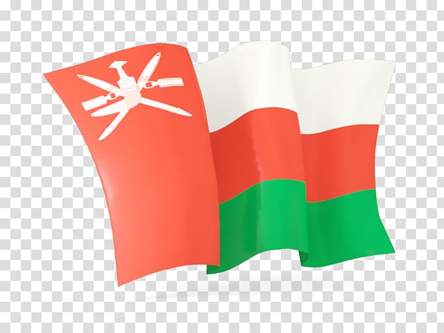 flag of Oman illustration, Oman Flag Wave transparent background PNG clipart