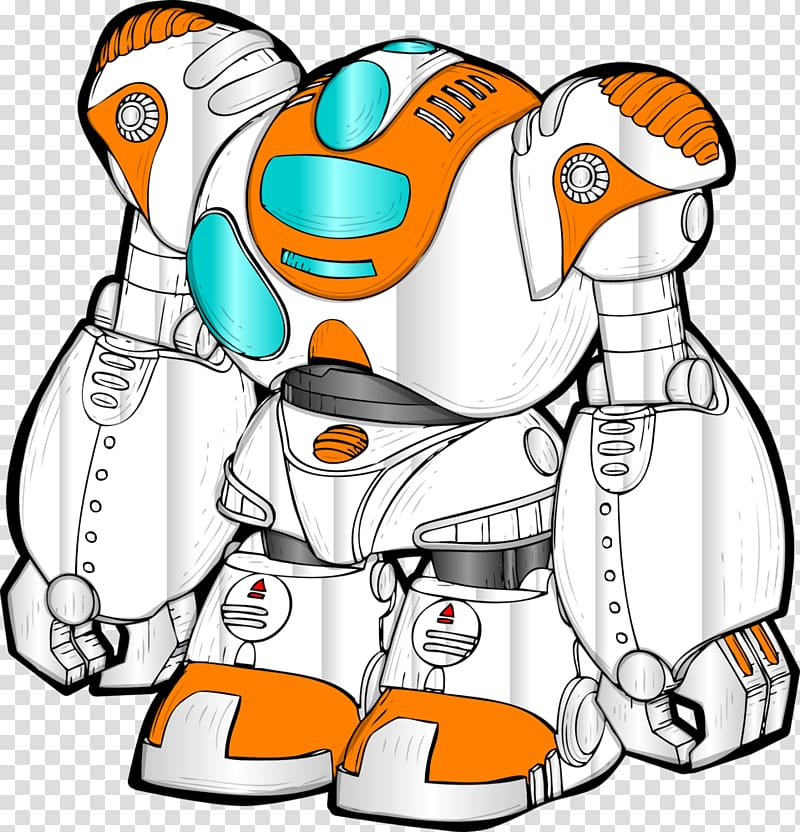 Humanoid robot Drawing , robot transparent background PNG clipart