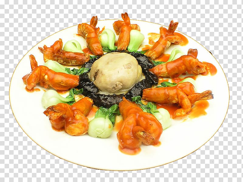 Pakora Fried prawn Chinese cuisine, Tie the knot transparent background PNG clipart