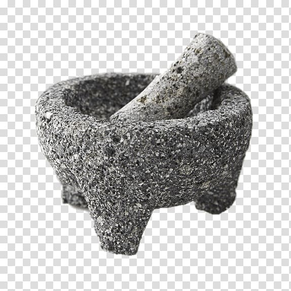 gray mortar and pestle, Lavastone Pestle and Mortar transparent background PNG clipart